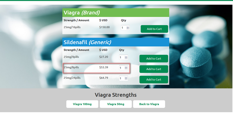 Buy Viagra 25mg and Sildenafil 25mg from Canadian Drugs Online